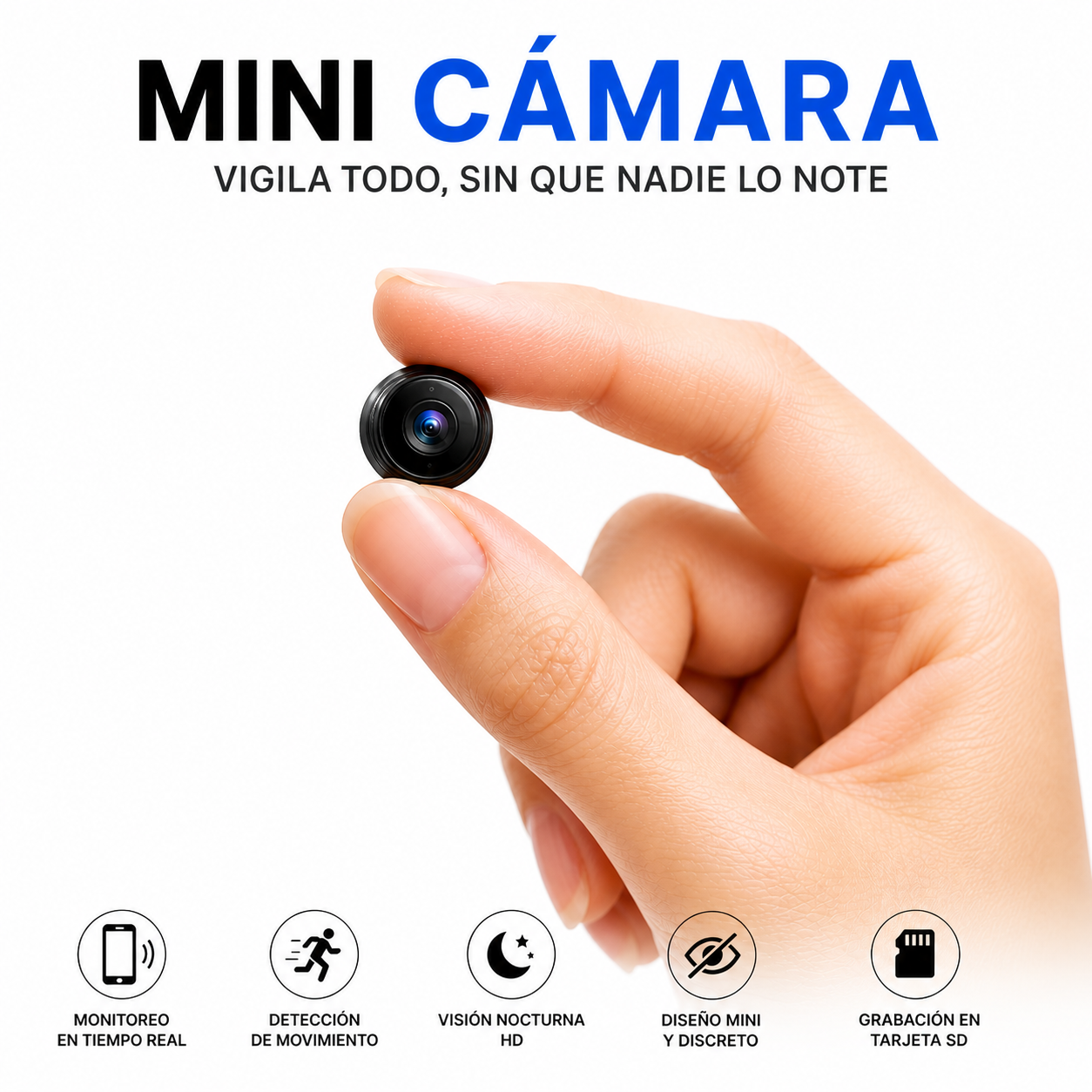 Mini Cámara Espia Con Vision Nocturna | Inalambrica Con Sensor De Movimiento